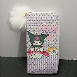 Hello Kitty Kuromi Zip Wallet With Pom
